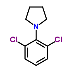 PYRROLIDINE, 1-(2,6-DICHLOROPHENYL)- Structure