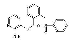 3-[[2-(benzenesulfonylmethyl)phenyl]methoxy]pyridin-2-amine Structure