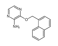 3-(naphthalen-1-ylmethoxy)pyrazin-2-amine结构式