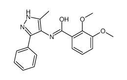 2,3-dimethoxy-N-(5-methyl-3-phenyl-1H-pyrazol-4-yl)benzamide Structure