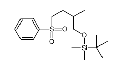 [4-(benzenesulfonyl)-2-methylbutoxy]-tert-butyl-dimethylsilane Structure