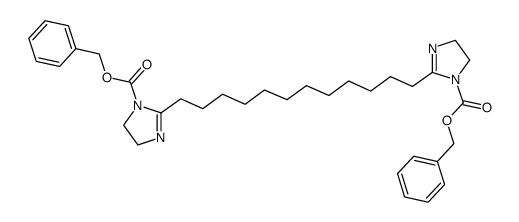 1,12-bis[N,N'-(benzyloxycarbonyl)imidazolin-2-yl]dodecane结构式