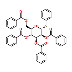 Phenyl 2,3,4,6-tetra-O-benzoyl-1-thio-α-D-mannopyranoside Structure