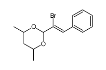 2-(1-bromo-2-phenylethenyl)-4,6-dimethyl-1,3-dioxane Structure