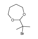 2-(2-bromopropan-2-yl)-1,3-dioxepane结构式