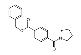 benzyl 4-(pyrrolidine-1-carbonyl)benzoate结构式