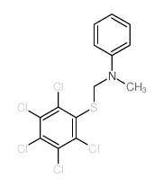 N-methyl-N-[(2,3,4,5,6-pentachlorophenyl)sulfanylmethyl]aniline picture