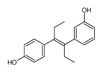 3-[4-(4-hydroxyphenyl)hex-3-en-3-yl]phenol Structure