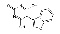 5-(1-benzofuran-3-yl)-1,3-diazinane-2,4,6-trione结构式