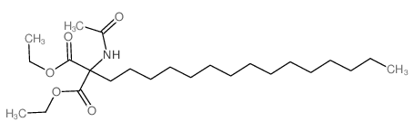 diethyl 2-acetamido-2-pentadecyl-propanedioate结构式