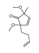 2-but-3-enyl-2,5-dimethoxy-5-methylcyclopent-3-en-1-one Structure