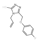 4-ALLYL-5-[(4-FLUOROPHENOXY)METHYL]-4H-1,2,4-TRIAZOLE-3-THIOL structure