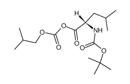 Boc-Leu-O-COO-isoBu Structure