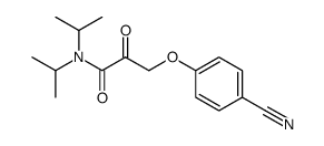 N,N-diisopropyl-3-(4-cyanophenoxy)-2-oxopropanamide结构式