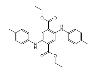 2,5-Bis[(4-methylphenyl)amino]-1,4-benzenedicarboxylic acid diethyl ester Structure