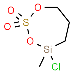 4-chloro-4-methyl-1,3-dioxa-2-thia-4-silacycloheptane 2,2-dioxide structure