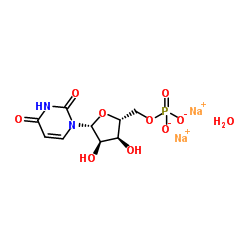 Sodium 5'-O-phosphonatouridine hydrate (2:1:1)结构式