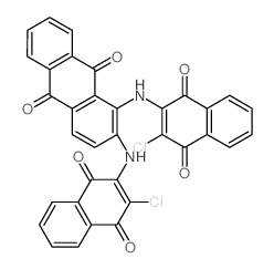 9,10-Anthracenedione,1,2-bis[(3-chloro-1,4-dihydro-1,4-dioxo-2-naphthalenyl)amino]-结构式