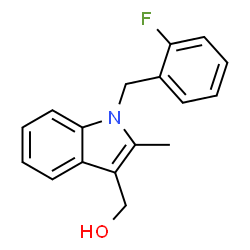 1-[(2-FLUOROPHENYL)METHYL]-2-METHYL-1H-INDOLE-3-METHANOL Structure