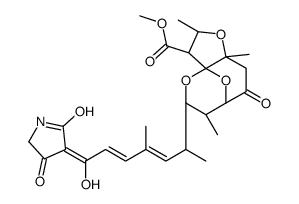 3a,7-Epoxy-3aH-furo(3,2-b)oxocin-3-carboxylic acid,5-(6-(2,5-dihydro-4-hydroxy-2-oxo-1H-pyrrol-3-yl)-1,3-dimethyl-6-oxo-2,4-hexadienyl)octahydro-2,6,9a-trimethyl-8-oxo-,methyl ester Structure