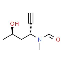 Formamide, N-[(1R,3R)-1-ethynyl-3-hydroxybutyl]-N-methyl-, rel- (9CI) Structure