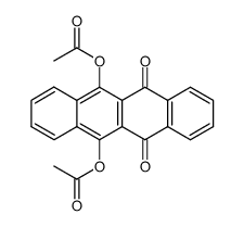 6,11-diacetoxytetracene-5,12-dione结构式