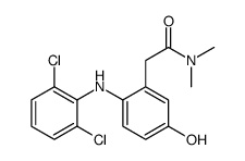 2-[2-(2,6-dichloroanilino)-5-hydroxyphenyl]-N,N-dimethylacetamide Structure