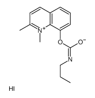 Quinaldinium, 8-hydroxy-1-methyl-, iodide, propylcarbamate structure