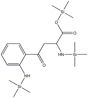 γ-Oxo-α,2-bis[(trimethylsilyl)amino]benzenebutyric acid trimethylsilyl ester structure