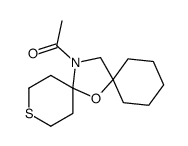 1-(7-oxa-11-thia-14-azadispiro[5.1.58.26]pentadecan-14-yl)ethanone结构式