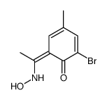 2-bromo-6-[1-(hydroxyamino)ethylidene]-4-methylcyclohexa-2,4-dien-1-one Structure
