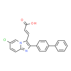 3-(2-BIPHENYL-4-YL-6-CHLOROIMIDAZO[1,2-A]PYRIDIN-3-YL)ACRYLICACID picture