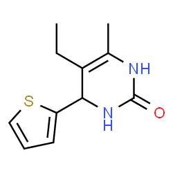 2(1H)-Pyrimidinone,5-ethyl-3,4-dihydro-6-methyl-4-(2-thienyl)-(9CI) structure