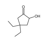 4,4-Diethyl-2-hydroxycyclopentan-1-on Structure