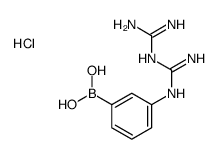 [(Z)-N'-[N'-(3-boronophenyl)carbamimidoyl]carbamimidoyl]azanium,chloride Structure