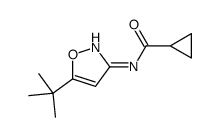 N-(5-tert-butyl-1,2-oxazol-3-yl)cyclopropanecarboxamide结构式