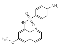 4-amino-N-(6-methoxyquinolin-8-yl)benzenesulfonamide structure