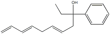 α-Ethyl-α-(2,5,7-octatrienyl)benzenemethanol structure