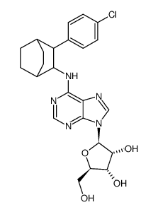 N(6)-(2-(4-chlorophenyl)bicyclo(2.2.2.)-octyl)(3)-adenosine Structure