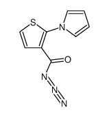 2-(1-pyrrolyl)-3-thienylcarboxylic acid azide Structure