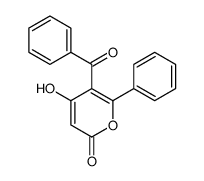 5-benzoyl-4-hydroxy-6-phenylpyran-2-one结构式