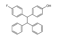 4-(1-(4-fluorophenyl)-2,2-diphenylethyl)phenol结构式