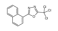 2-naphthalen-1-yl-5-(trichloromethyl)-1,3,4-oxadiazole Structure