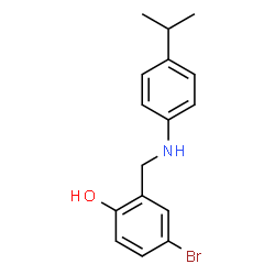 4-BROMO-2-[(4-ISOPROPYLANILINO)METHYL]BENZENOL Structure
