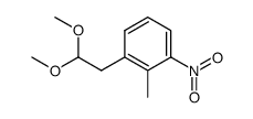 1-(2,2-dimethoxyethyl)-2-methyl-3-nitrobenzene结构式