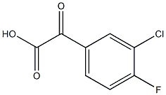 (3-Chloro-4-fluorophenyl)glyoxylic acid Structure