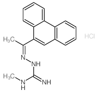 2-methyl-1-(1-phenanthren-9-ylethylideneamino)guanidine结构式