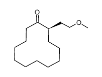 (R)-2-(2-methoxyethyl)cyclododecanone结构式