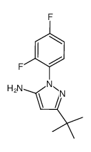 3-tert-butyl-1-(2,4-difluorophenyl)-1H-pyrazol-5-amine Structure