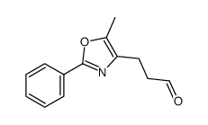 4-Oxazolepropanal,5-methyl-2-phenyl-(9CI) Structure